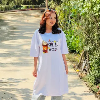৩ পিস লং টি-শার্ট কম্বো ৯৯৯ টাকা (Style-Fruit Drink Merun // Coffee White // BOBA Black) thumbnail 3