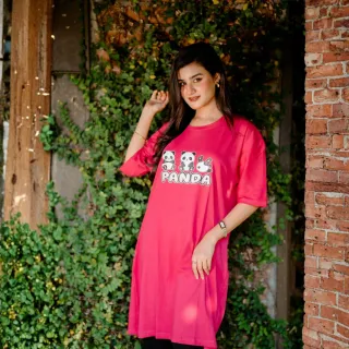 ৪ পিস লেডিস লং টি-শার্ট কম্বো ১১৯৯ টাকা (Style-Cheery Merun // VIVRE White // Panda Megenta // Pleas thumbnail 6